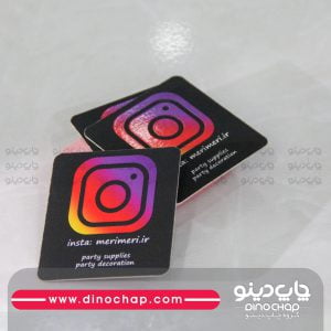 کارت ویزیت لمینت برجسته مربع